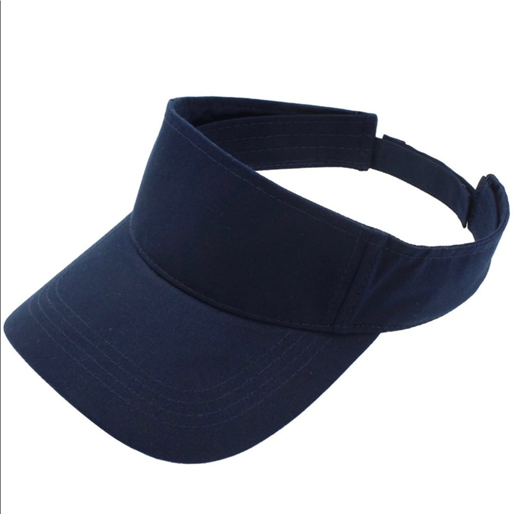 Top Level Sun Sports Visor Men Women - One Size Cap Hat Navy blue